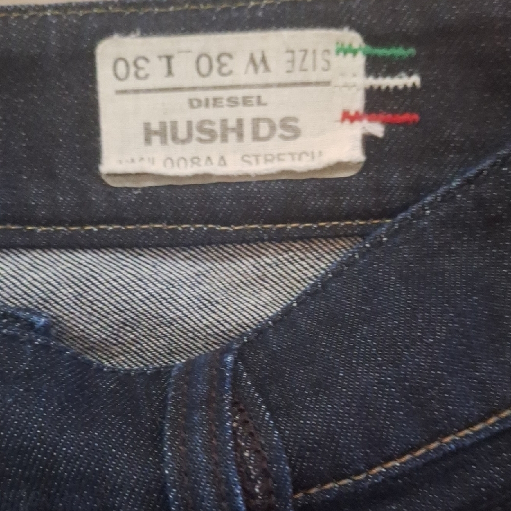 Diesel Blue Diesel Industries Jeans HUSH DS Stretch Dark Blue Denim - Picture 3 of 8